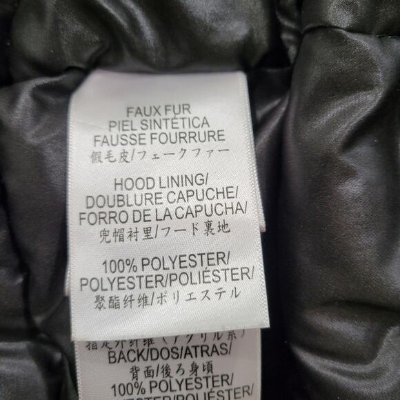 BCBGeneration Water resistant Faux Fur Trim Coat Size Large - Picture 10 of 13